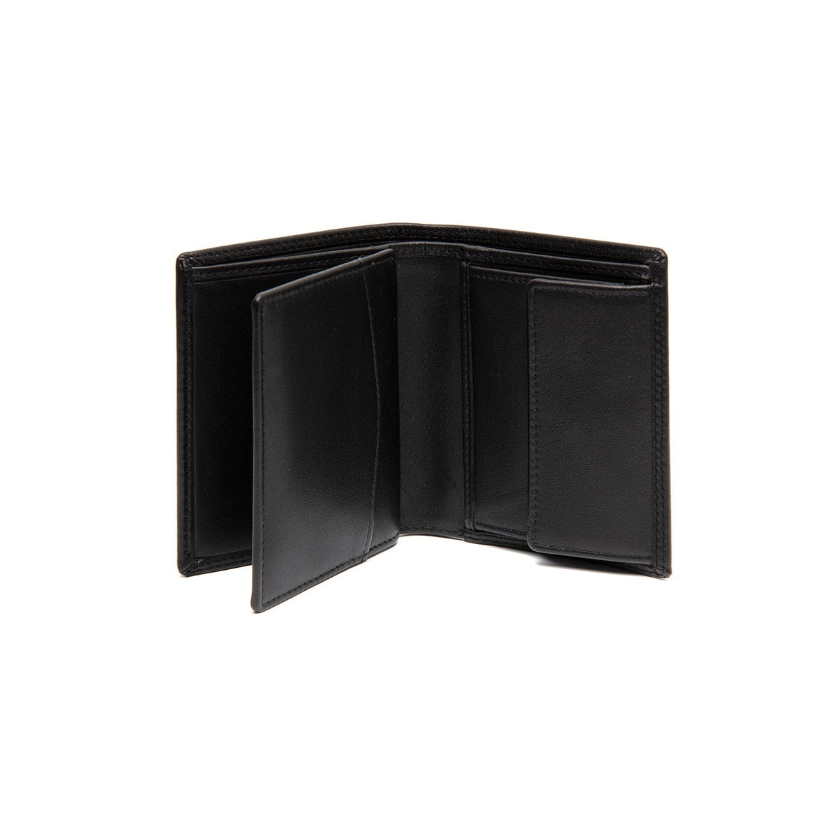 
Classic 100% Full-Grain leather Wallet - Rückansicht mit verstärkten Lederträgern & handwerklichen Nähten