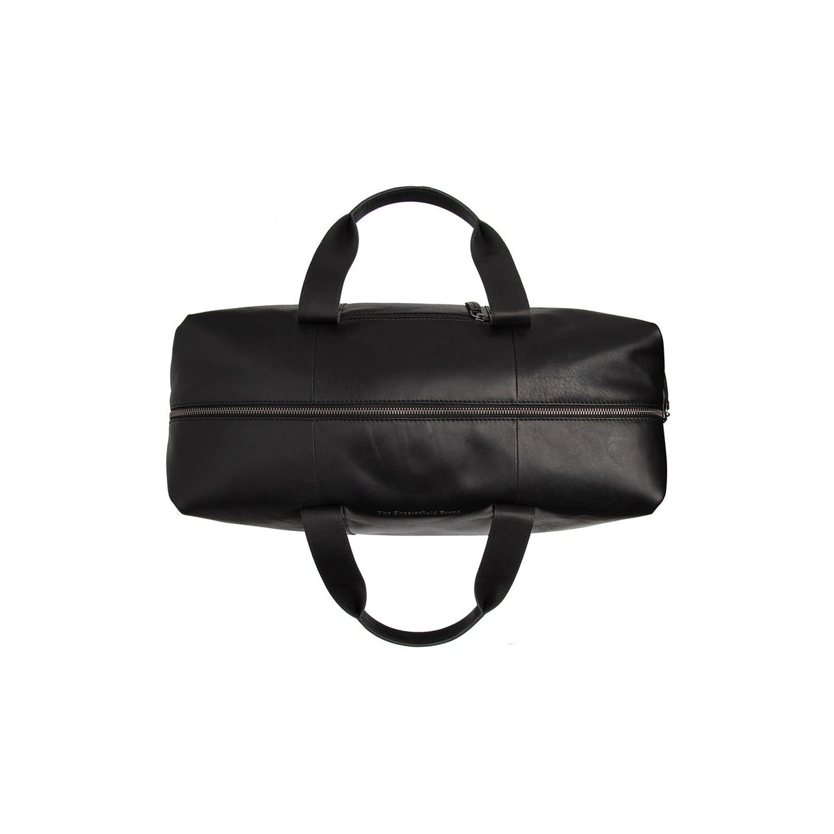 Solid Antique Brass Hardware &amp; Heavy-Duty Dual Zipper Detail on Conor Full-Grain Leather Weekender Bag für Damen
