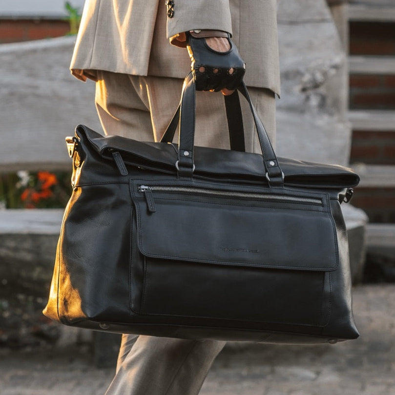 Lazio Full-Grain Leather Weekender Bag für Damen