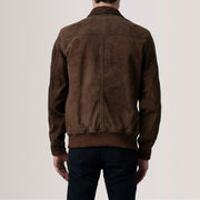 Lester Braun Suede Leder-Bomberjacke für Herren – Zusätzliche Produktansicht 5