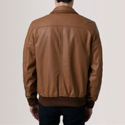 Lester Braun Suede Leder-Bomberjacke für Herren – Zusätzliche Produktansicht 5