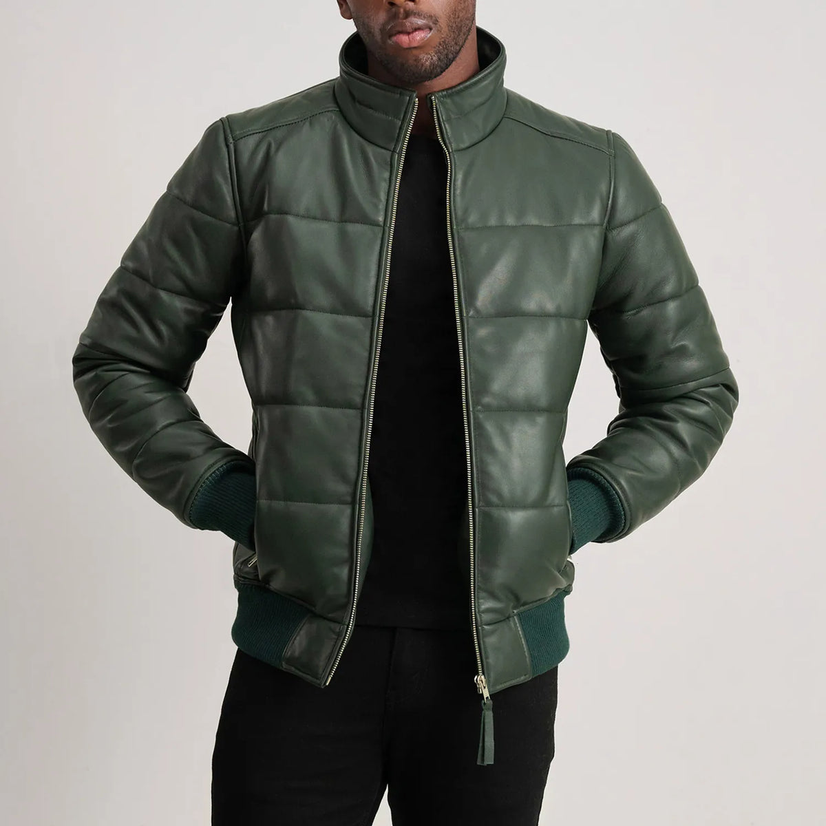 
Lucas Leder-Bomberjacke für Herren – alternate product view 1