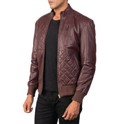 
Moda Leder-Bomberjacke für Herren - Natural Daylight Drape
