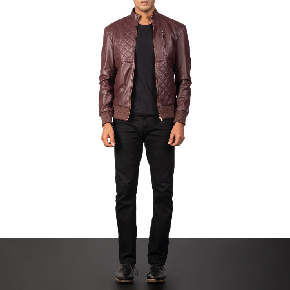 
Moda Leder-Bomberjacke für Herren – alternate product view 4