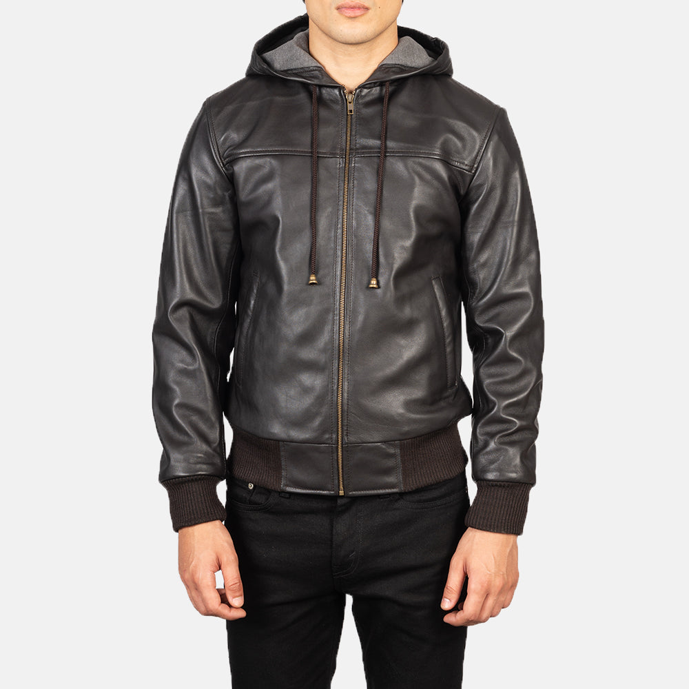 Nintenzo Leder-Bomberjacke für Herren – Zusätzliche Produktansicht 4
