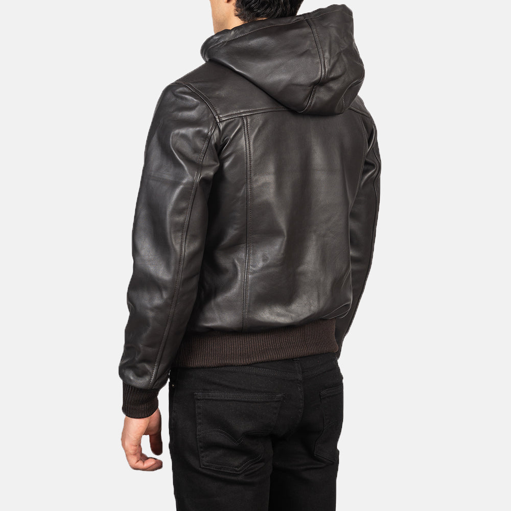 Nintenzo Leder-Bomberjacke für Herren – Zusätzliche Produktansicht 5