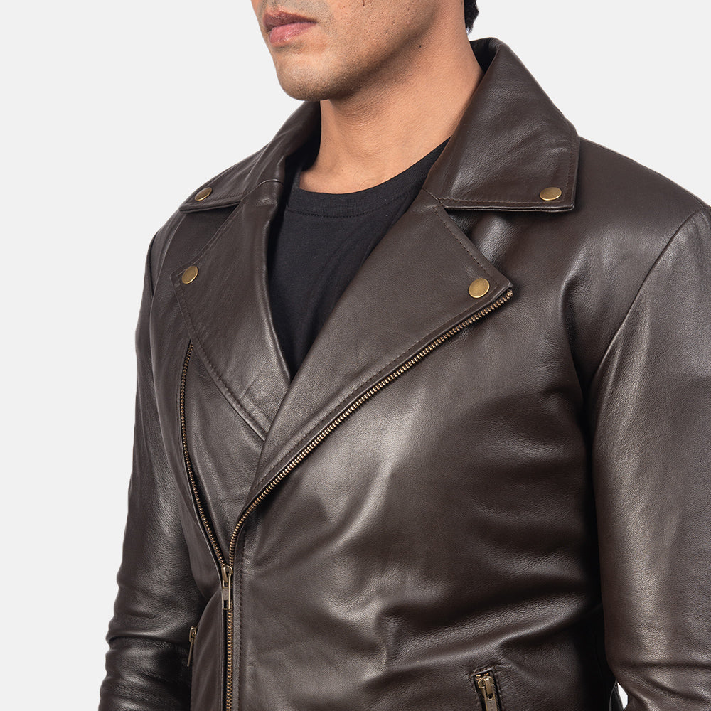 Noah Leder-Bikerjacke für Herren – Zusätzliche Produktansicht 6