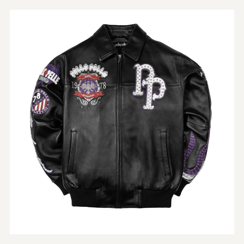 World Famous Varsity Lederjacke für Damen