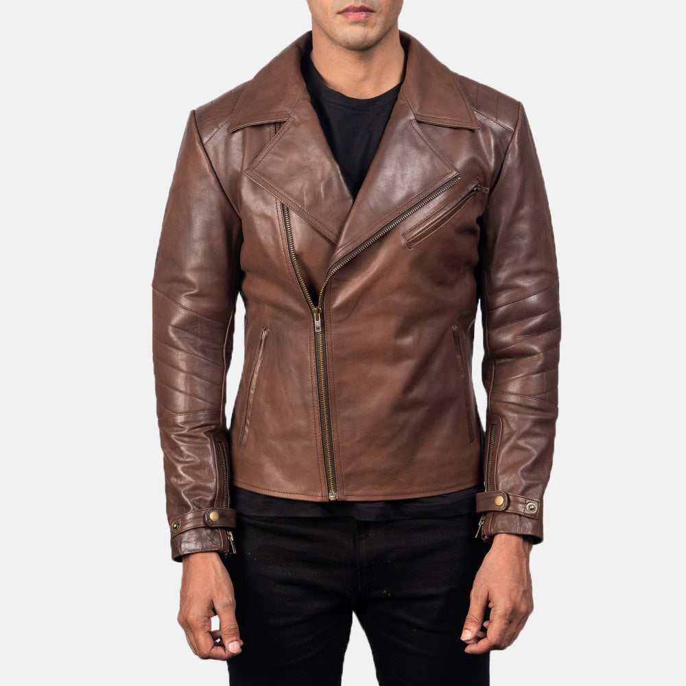 Raiden Leder-Bikerjacke für Herren – Zusätzliche Produktansicht 3