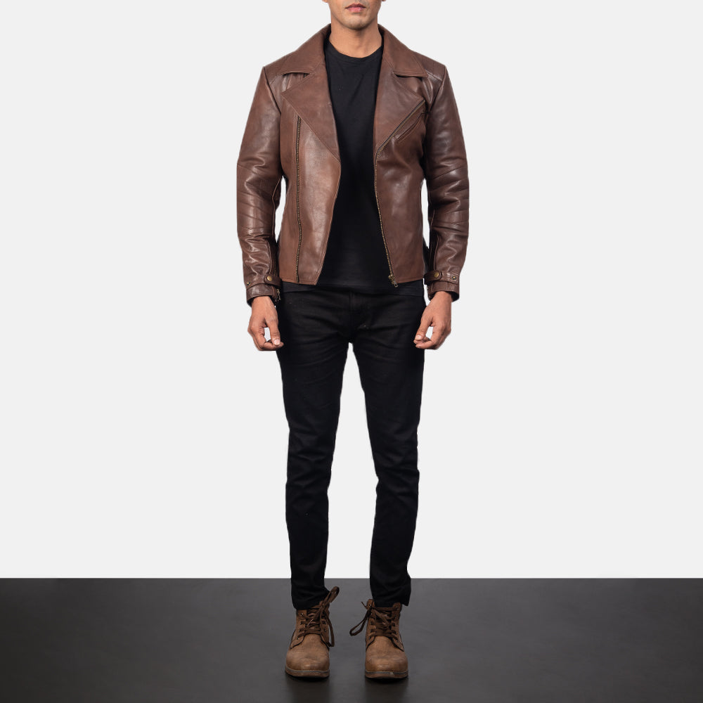 Raiden Leder-Bikerjacke für Herren – Zusätzliche Produktansicht 4