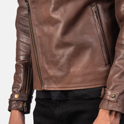 Raiden Leder-Bikerjacke für Herren – Zusätzliche Produktansicht 6