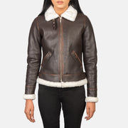 
Sherilyn B-3 Schwarz Leder-Bomberjacke für Damen – alternate product view 4