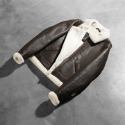
Sherilyn B-3 Schwarz Leder-Bomberjacke für Damen – alternate product view 8