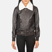 Stella G-1 Leder-Bomberjacke für Damen – Zusätzliche Produktansicht 4