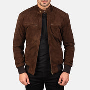 Sven Leder-Bomberjacke für Herren – Zusätzliche Produktansicht 1