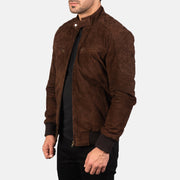 Sven Leder-Bomberjacke für Herren – Zusätzliche Produktansicht 2