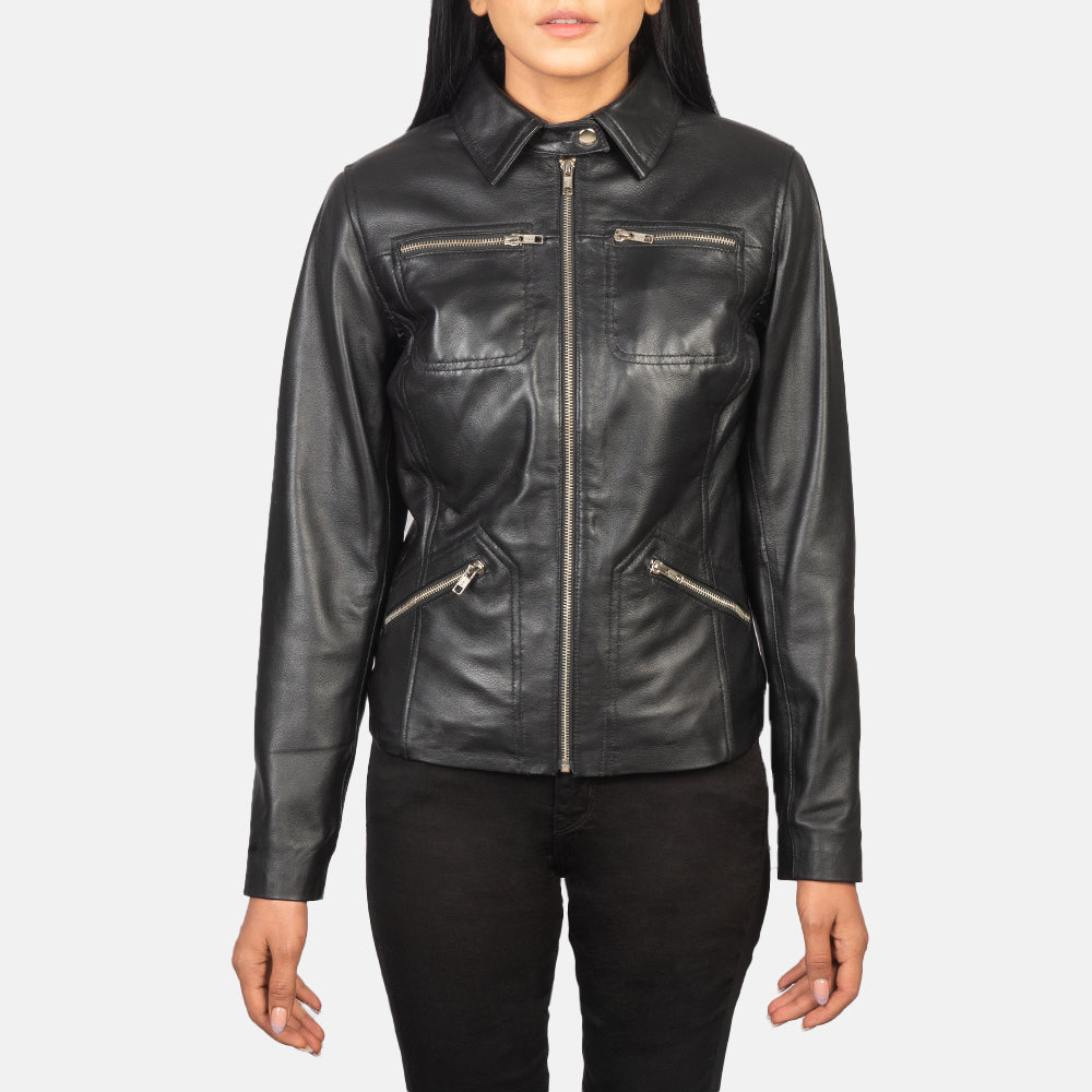 
Tomachi Rot Lederjacke für Damen – alternate product view 4