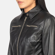 
Tomachi Rot Lederjacke für Damen – alternate product view 6