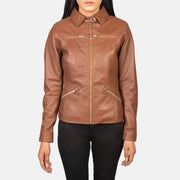 
Tomachi Rot Lederjacke für Damen – alternate product view 4