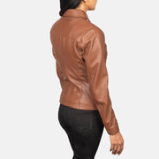 
Tomachi Rot Lederjacke für Damen – alternate product view 5