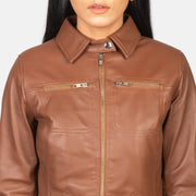 
Tomachi Rot Lederjacke für Damen – alternate product view 6