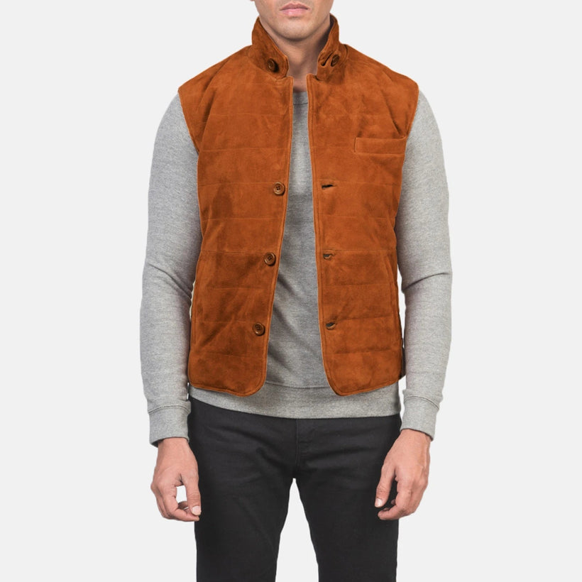 Tony Braun Suede Vest für Herren