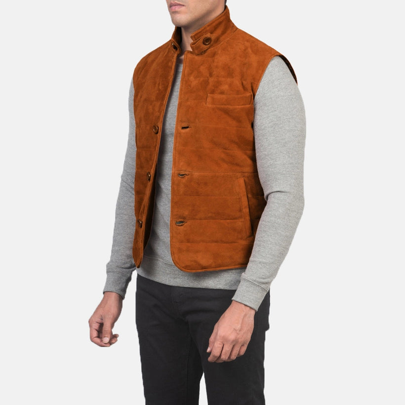 Tony Braun Suede Vest für Herren