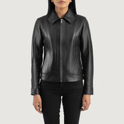 Vixen Classic Collar Lederjacke für Damen – Zusätzliche Produktansicht 4