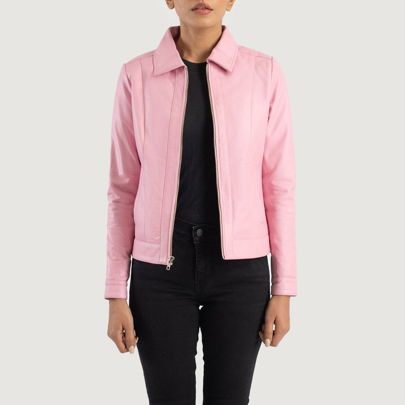 Vixen Classic Collar Lederjacke für Damen