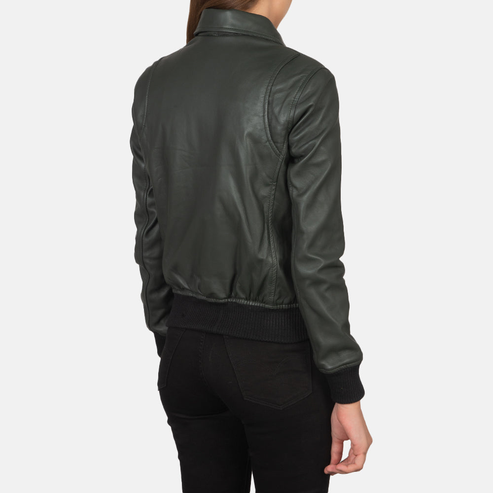 Westa A-2 Leder-Bomberjacke für Damen – Zusätzliche Produktansicht 5