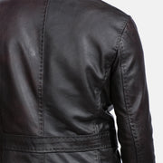 Echtes Rindleder with Pull-up Finish Grain Texture &amp; Heavy-Duty Seam Stitching Detail