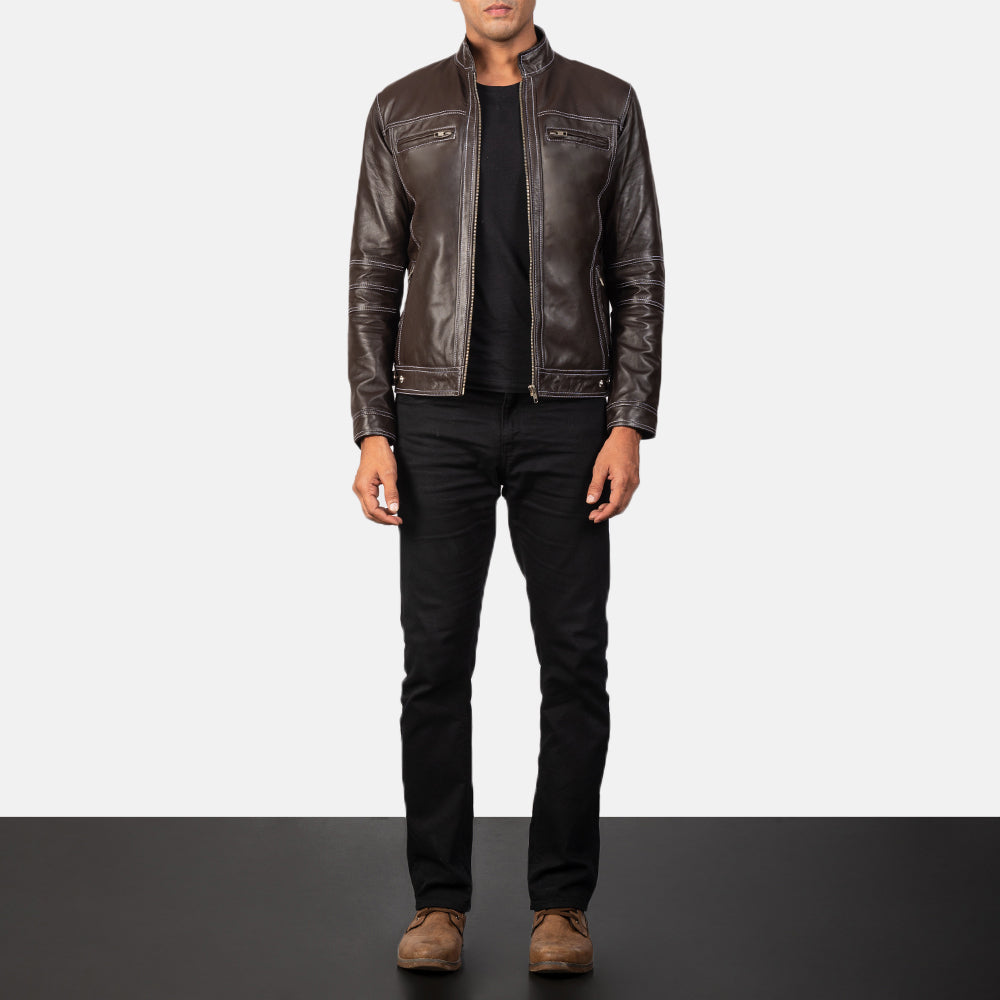 
Youngster Leder-Bikerjacke für Herren – alternate product view 3