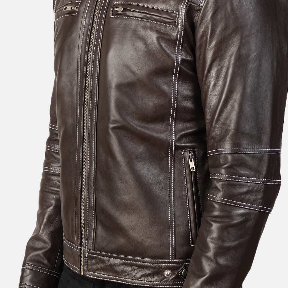 
Youngster Leder-Bikerjacke für Herren – alternate product view 6