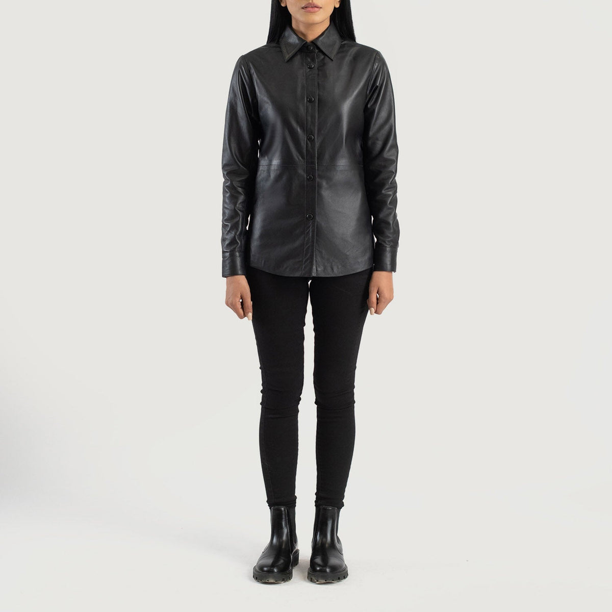 Zenith Shirt Lederjacke für Damen – Zusätzliche Produktansicht 3