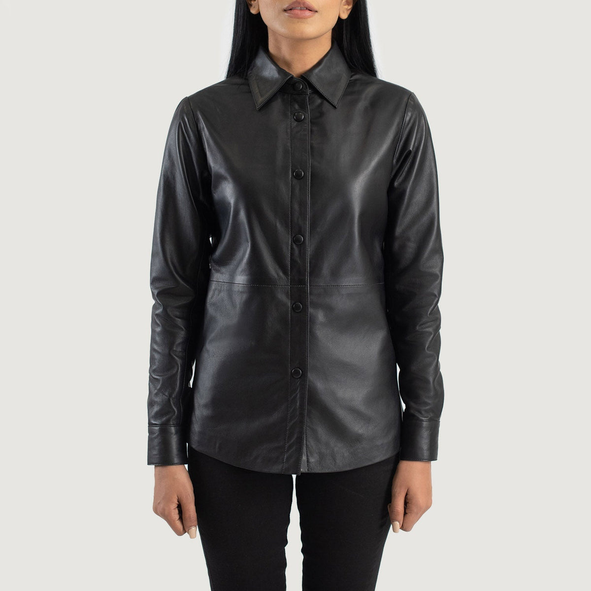 Zenith Shirt Lederjacke für Damen – Zusätzliche Produktansicht 4