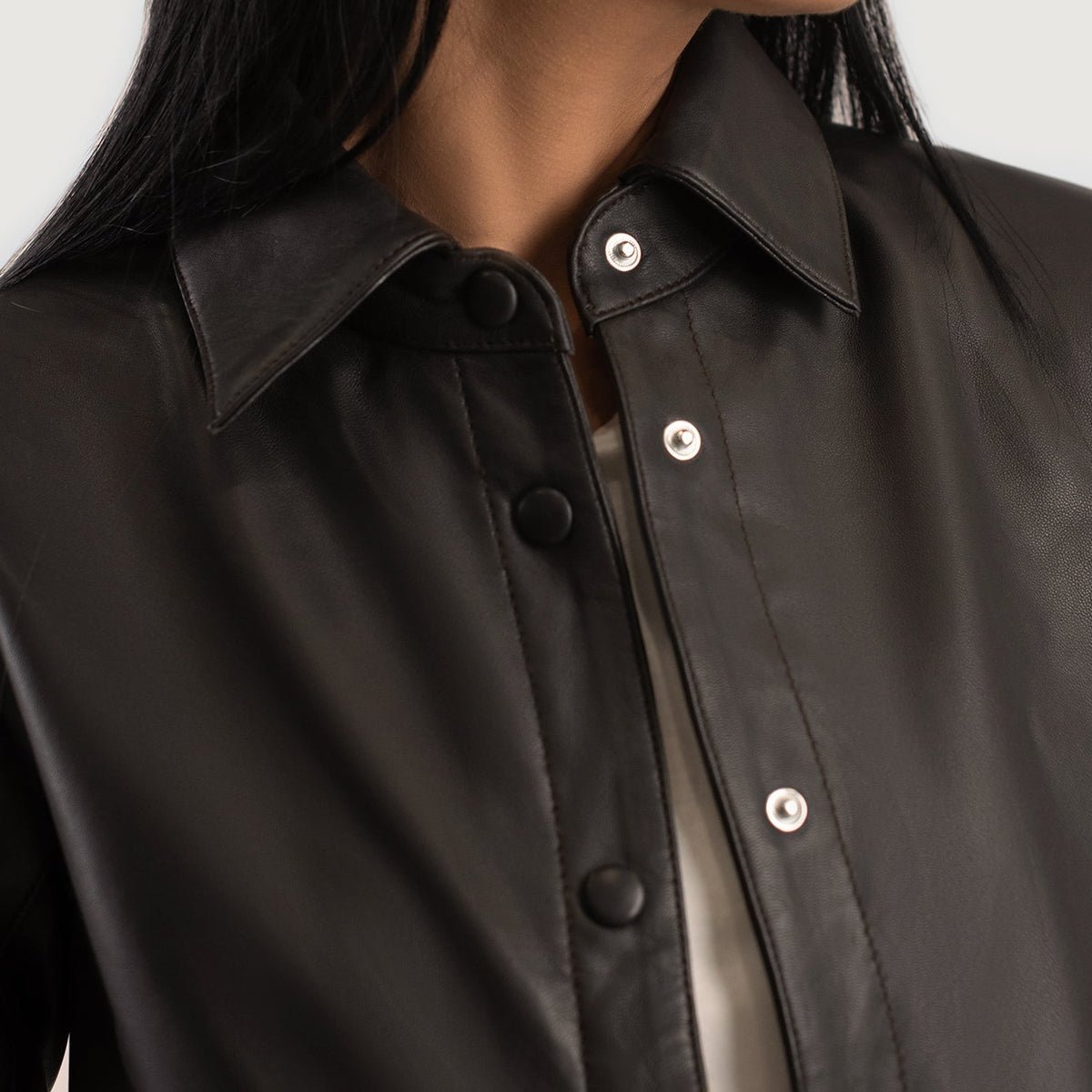 Zenith Shirt Lederjacke für Damen – Zusätzliche Produktansicht 6